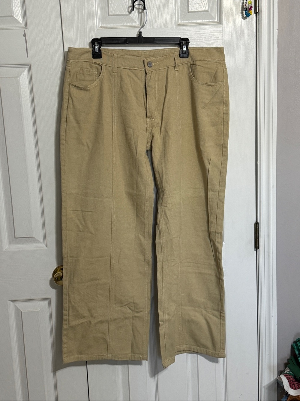 Men's Classic Tan Chino Pants - Straight Fit